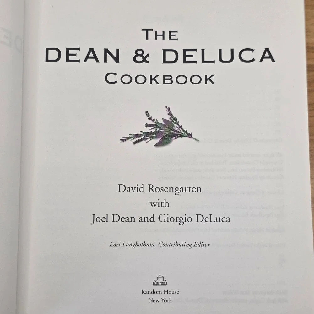 Dean & DeLuca Cookbook Signed by Joel Dean & Giorgio DeLuca 1st Edition HC